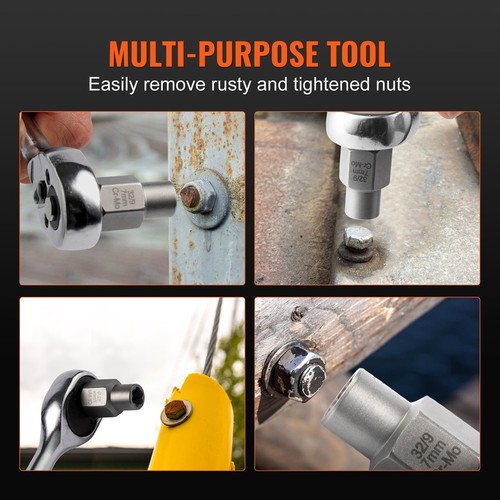 29 Piece Bolt Extractor Set Cr-Mo Wrench Tools Waterproof Case Rusty Nut Remover - Picture 7 of 10