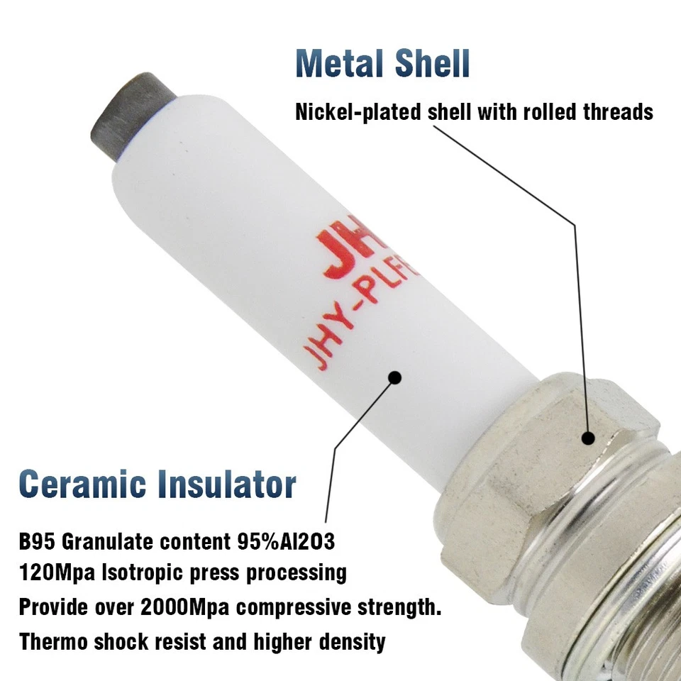 Ignition Coil Pack and Iridium Spark Plug Set of 4 For Audi A3 Volkswagen UF716 - Image 4 of 4