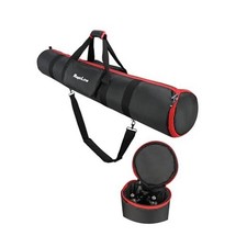 Tripod Carrying Case Bag 47.2x7.9x7.9inch, with 2 Outer Pockets 1 Inner