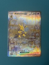 Pokémon Alakazam EX TCG Holo Card 201/165 Scarlet Violet Special Illustration