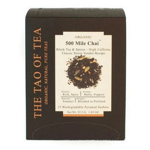 Mile Chai Box Pyramid Sachets 1.85 Oz By The Tao Of Tea