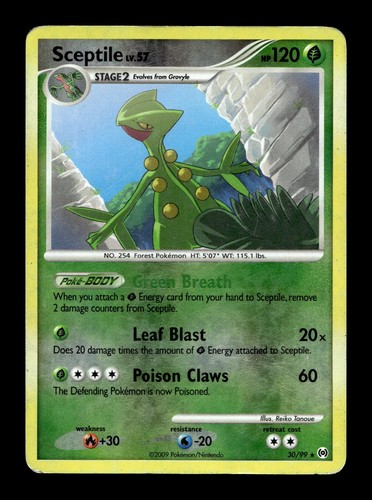 Sceptile (30) Arceus #30 (2009) Rare Reverse Holo HP Pokemon
