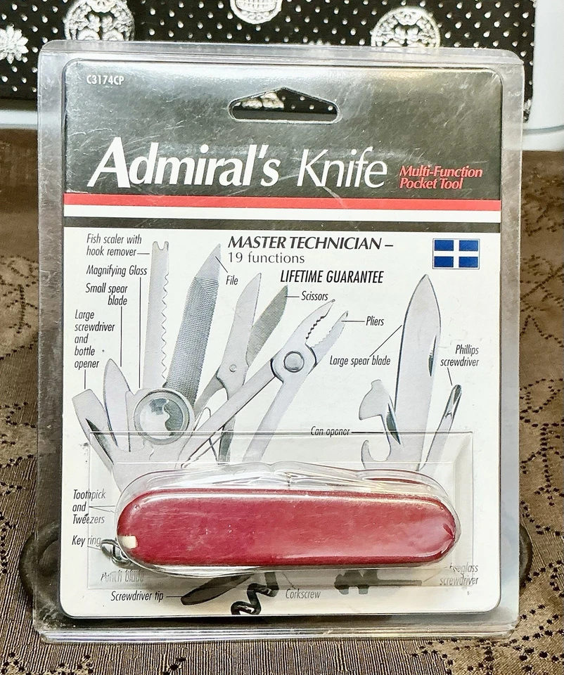 Cuchillo Herramienta de Bolsillo Multifuncional Coast Admirals C3174CP Maestro Técnico Foto 2 de 3