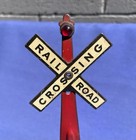 Vintage Tin Litho Railroad Crossing Arm/Gate Made In The USA — photo 5
