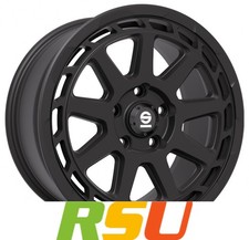 Sparco Gravel matt black 8x18" ET35 LK5 112 ML 73.1 Alufelgen 18 Zoll