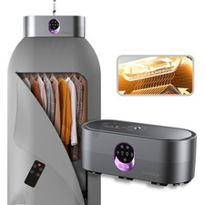 Portable Clothes Dryer, Clothes Dryer Hold 12 Items Up, With Time Setting  Rem...