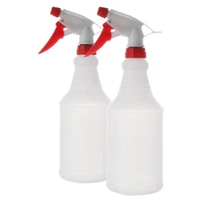 2 Pcs Empty Spray Bottles Plastic for Cleaning Solutions and Plant Care