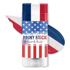 Red White and Blue Face Body Paint Stick  Patriotic Pride 4th of July Accesso...
