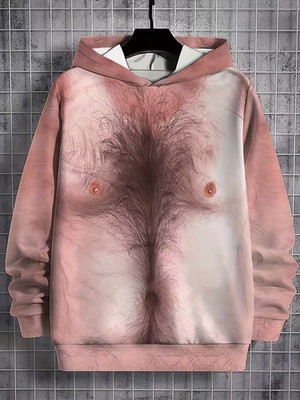 Soft Pink to Red Ombre Gradient 3D Hoodie Print