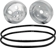 ALLSTAR PERFORMANCE 1:1 Pulley Kit for use w/o Power Steering ALL31083