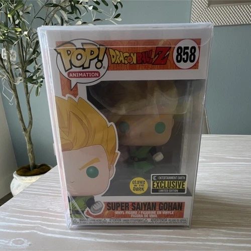 Funko Pop Animation Dragon Ball Z Super Saiyan Gohan 858 Glow Entertainment Ear…