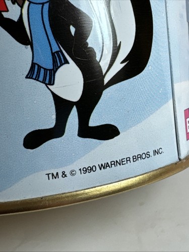 Brachs Tin Warner Bros. Bugs Bunny Taz Looney Tunes Christmas Theme Vintage 90s - Picture 12 of 19