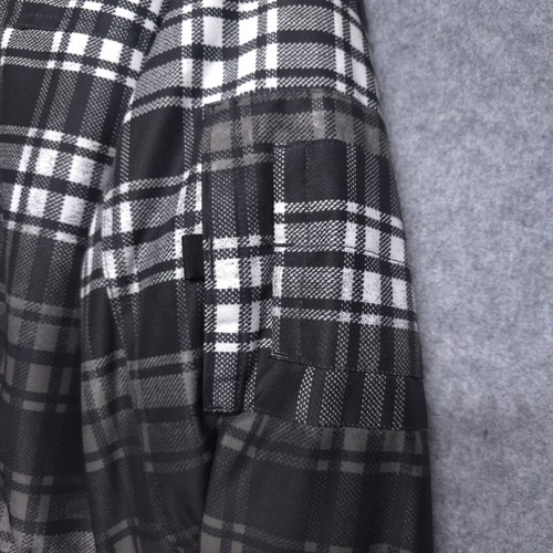 Burton Jacket Mens Large Black White Plaid Hooded TWC Tracker Snowboard Dryride - Picture 3 of 21