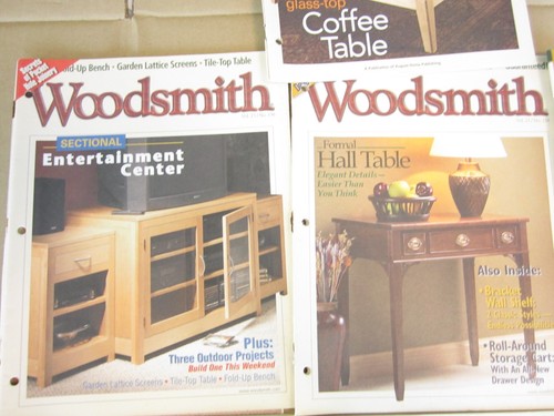 LOT of 6 VTG 90's Woodsmith Magazines Wooden Tool Cabinet, Morris Chair Vol 26 - Photo 2/5