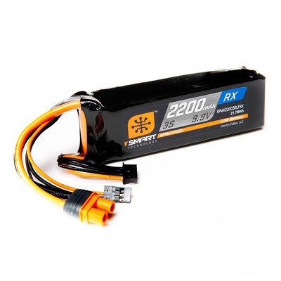 Spektrum 2200mAh 3S 9.9V Smart LiFe ECU Battery; IC3 Hersteller Nr. SPMX22003SLF