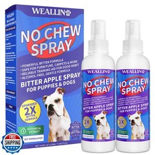 2 Pack No Chew Spray for Dogs, Bitter Apple Spray for Dogs Natural Training A...