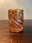 Vintage Carnival Glass  Toothpick Holder LG Wright St Clare S Repeat Pattern