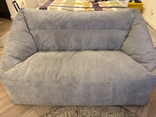 Cord Adults Bean Bag Sofa Ready Filled Large Beanbag Grey