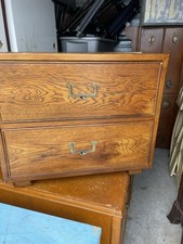 Henredon Artefacts Campaign Style 2 Drawer Nightstand Set