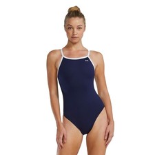 TYR Women&rsquo;s Hexa Diamondfit Swimsuit 36 Navy/White