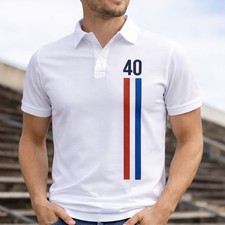 Escape To Victory Polo Shirt White Size: L | Retro 80s Football Tee