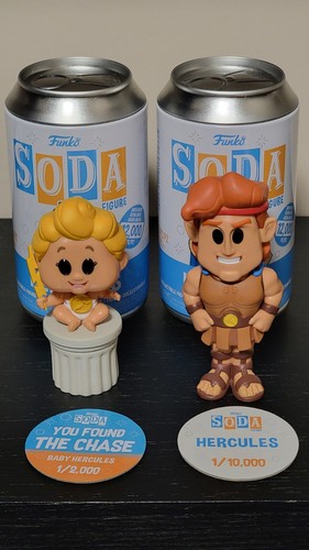 Funko Soda Disney Hercules And Baby Hercules Chase And Common Set - Picture 1 of 2