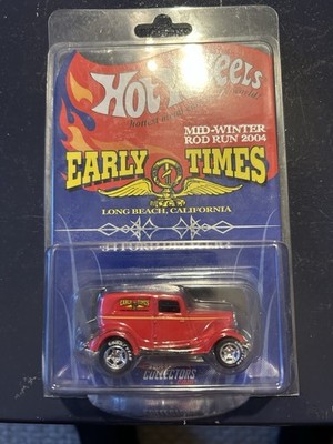 RARE Hot Wheels Early Times Car Club 2004 Mid-winter Rod Run 1934 Ford Delivery