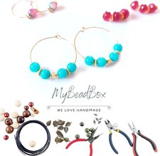 MyBeadBox Jewelry Craft Kit for Kids - DIY Earrings with Beads