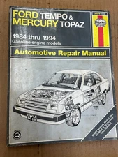 Ford Tempo & Mercury Topaz 1984-1994 Haynes Repair Manual 36078 (1418)