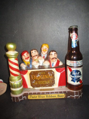 Fall Barber Display Pabst Blue Ribbon Beer Barber Quartet Figurine Display H9 PA | eBay