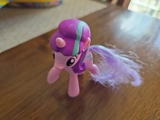 Spazzola My Little Pony Petite Pony rosa/viola Mini MLP usata difficile da trovare