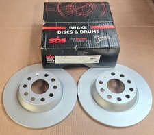BRAKE DISCS X2 282mm REAR FITS AUDI A3 Q3 SBS 3147133
