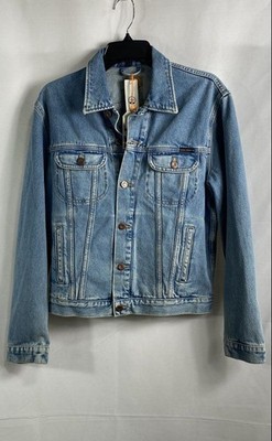 Nudie Jeans Co Men's Danny Denim Jacket Light Blue Desert Organic Cotton S NWT