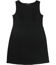 HC Collection Womens Empire Shift Dress, black, Petite, PM