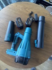 Cordless Leaf Blower 21V with 2 Batteries Charger Garden Air Blower for Makita