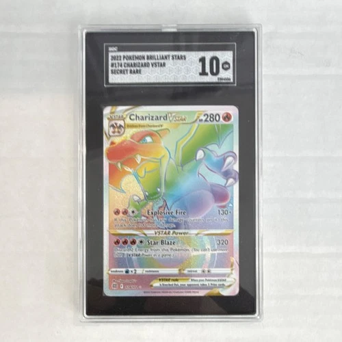 Pokémon Charizard VSTAR 174/172 Secret Rare Holo SGC 10 Brilliant Stars 2022
