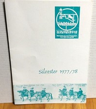 Silvester 1977/78 Menükarte Historische Gast...