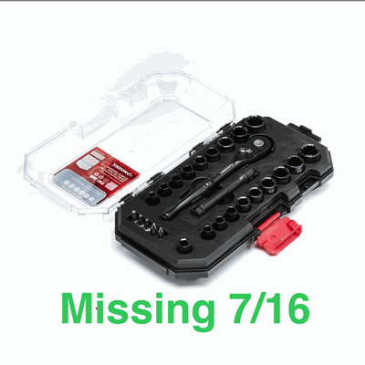 #ad Husky 100 Position 1 4 in. Drive Universal Socket Wrench Set 26 Piece $26.95