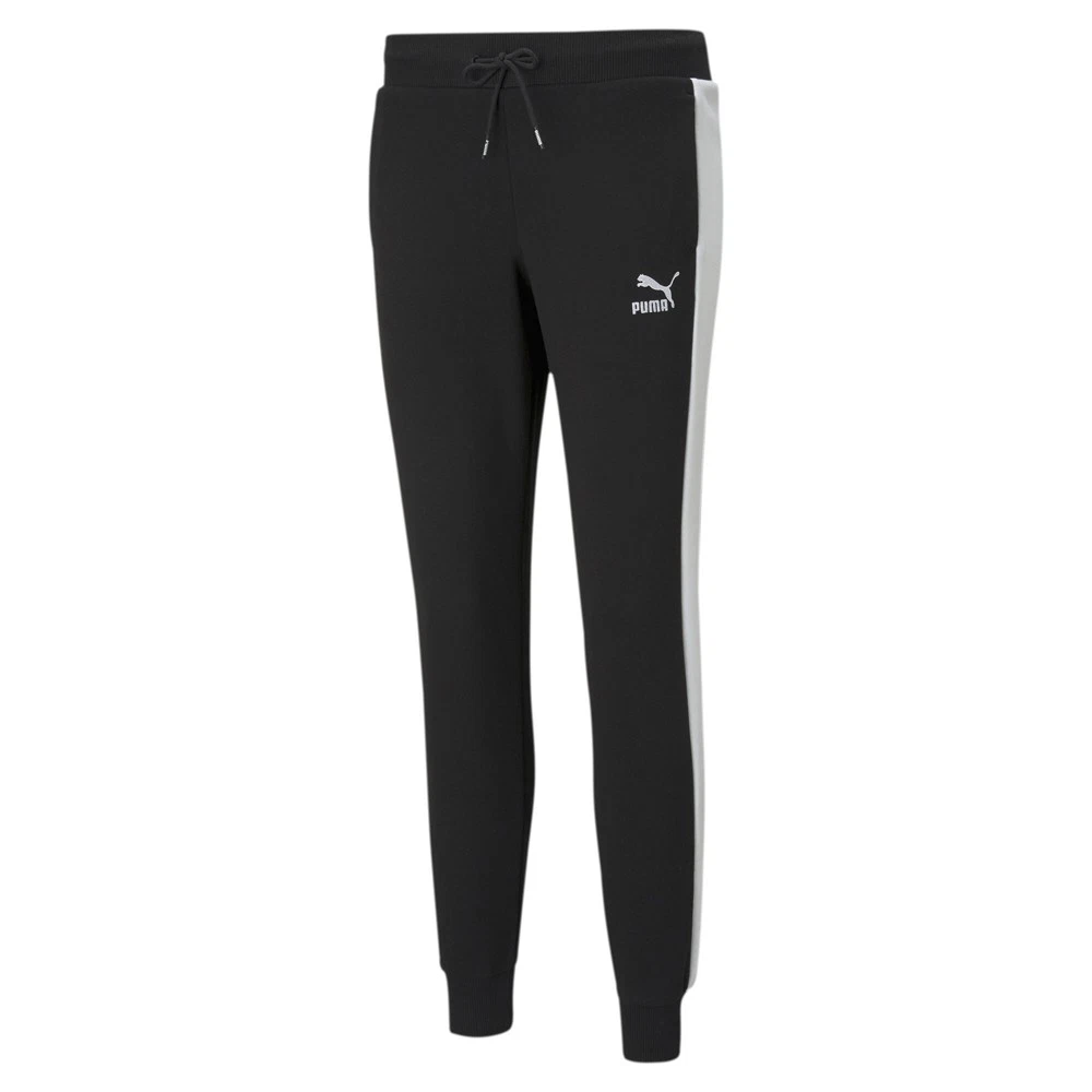 Pantaloni da pista PUMA Iconic T7 donna neri casual pantaloni sportivi 58946301