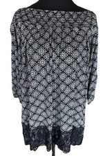 Women  s Top From Maurice  s Off The Shoulder Black  White Pattern