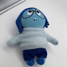 Disney Store Inside Out BLUE SADNESS CHARACTER 10" Plush STUFFED ANIMAL Toy