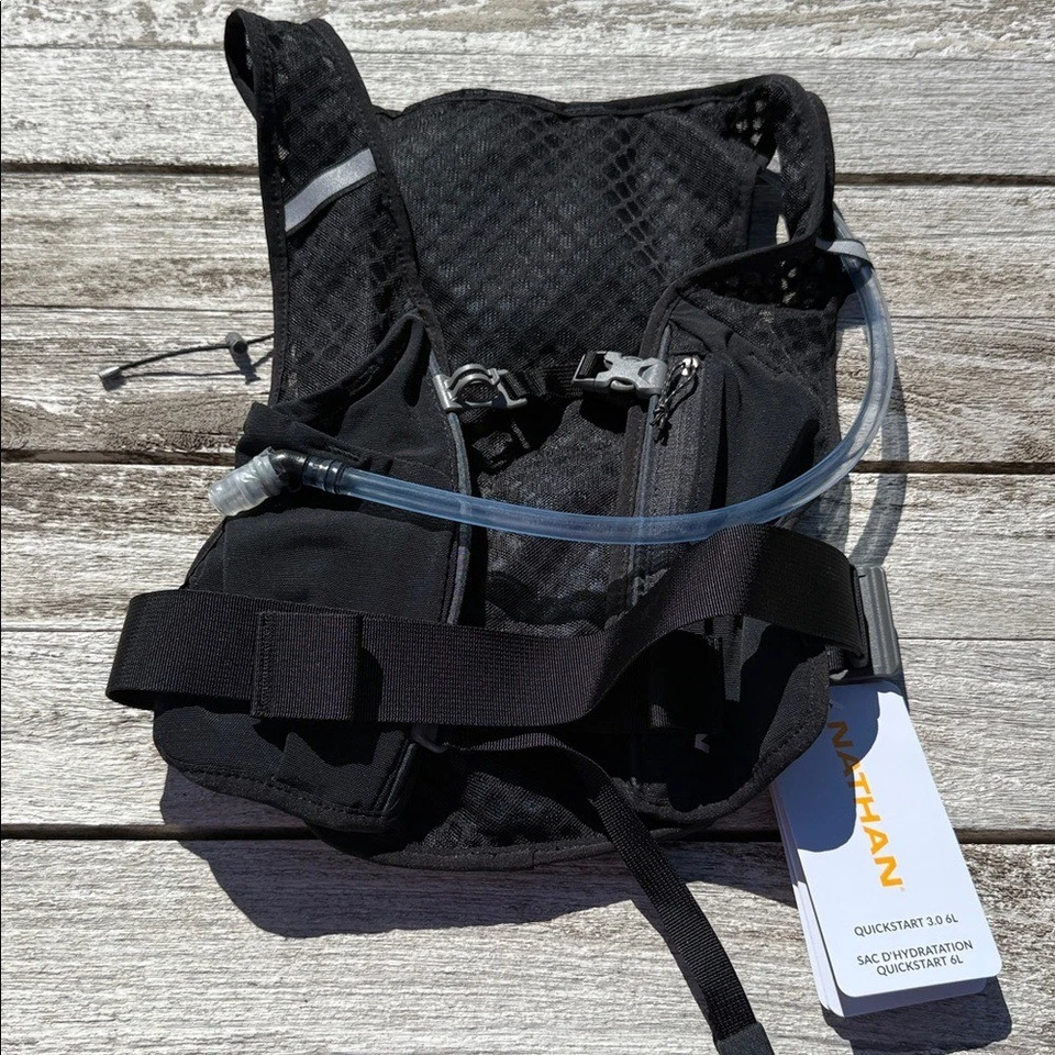 Chaleco para correr Nathan QuickStart 3.0 paquete de hidratación de 6 litros nuevo con etiquetas Foto 3 de 4
