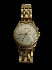 Vintage Vulcain Sensilarm Gold Filled 34 MM Mechanical Alarm Men’s Manual Watch
