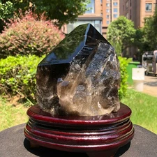 5.3LB Natural Rare Beautiful  Tea Black QUARTZ Crystal  Mineral Specimen 1758