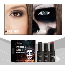 Halloween Body Paint Stick Set Full Coverage Face Paint Crayons Cosplay Makeup