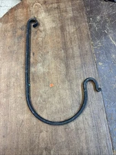 Forged Steel 20in x 12in Hanging Plant Bracket Wall Hook Decorative Plant Hanger