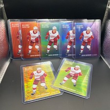 25-26 Allure Lucas Raymond Color Flow Lot Orange-Yellow #209/299 Red Wings 7