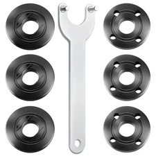 7PCS Angle Grinder Nut ＆ Angle Grinder Wrench Set， Premium 5/8-11 Flange Meta...