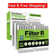 HEPA Filters for Honeywell Air Purifiers - 6 Pack, MERV 13 Essentials