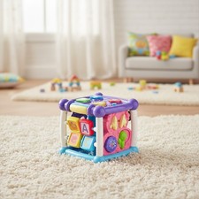 Vtech Busy Learners Activity Cube - Purple: 5 Sides of Fun for Ages 6M-3Y